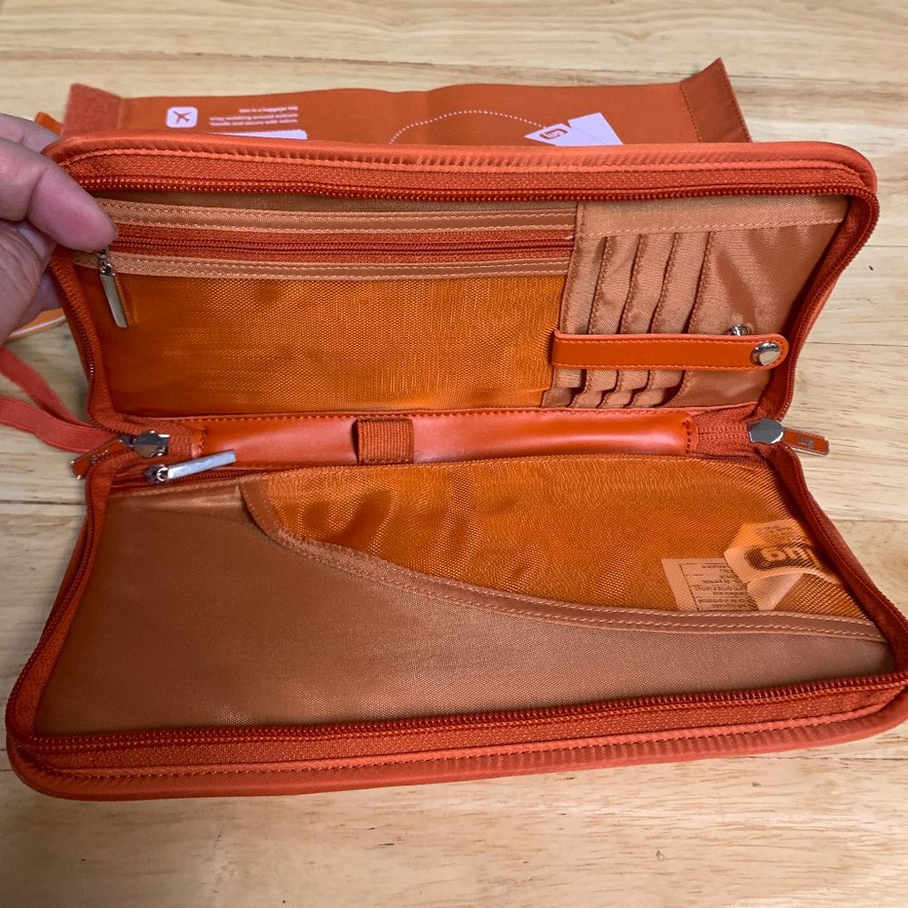 lug Orange and Yellow Passport Travel Wallet - Picture 3 of 3